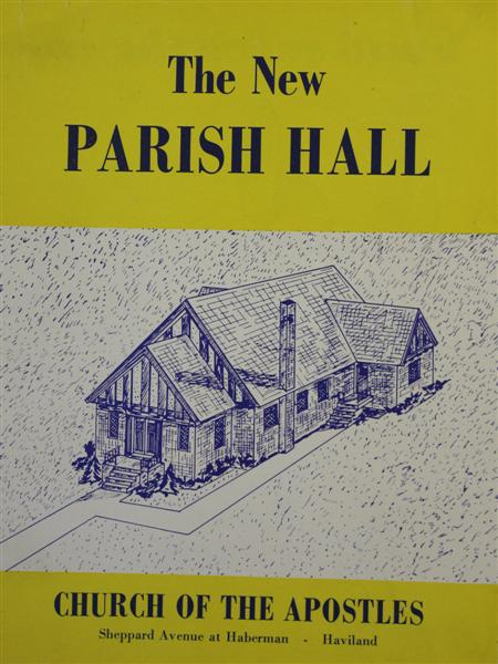 Church of the Apostle Parish Hall pamphlet