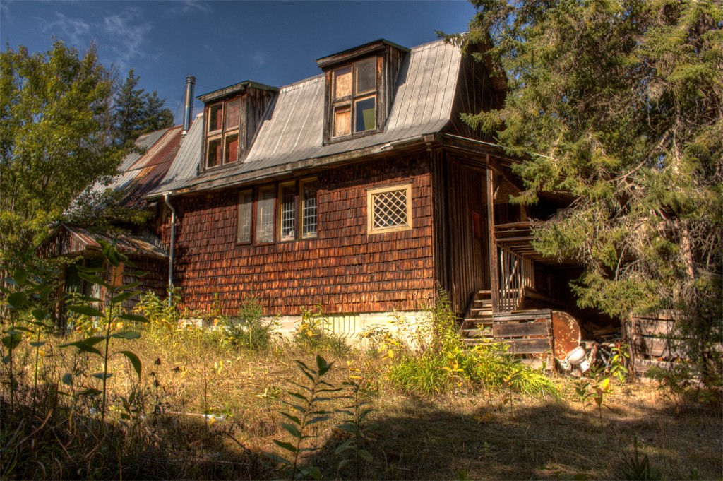abandoned hippy camp