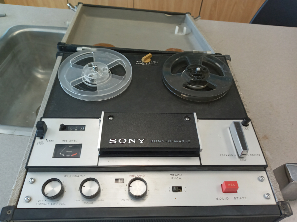 abandoned Leamington District Secondary School tape deck