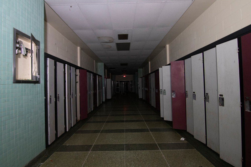 abandoned Leamington District Secondary School