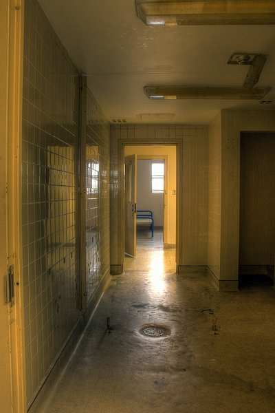 shower area at Bluewater Youth Detention Centre
